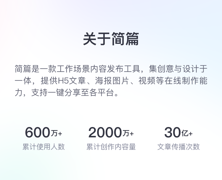 简篇H5图文编辑器-简篇官网